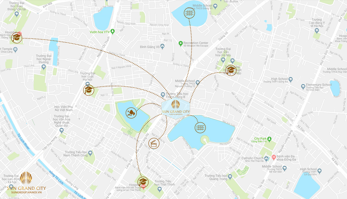 Trang chủ 51 Vị trí Sun Grand City Láng Hạ